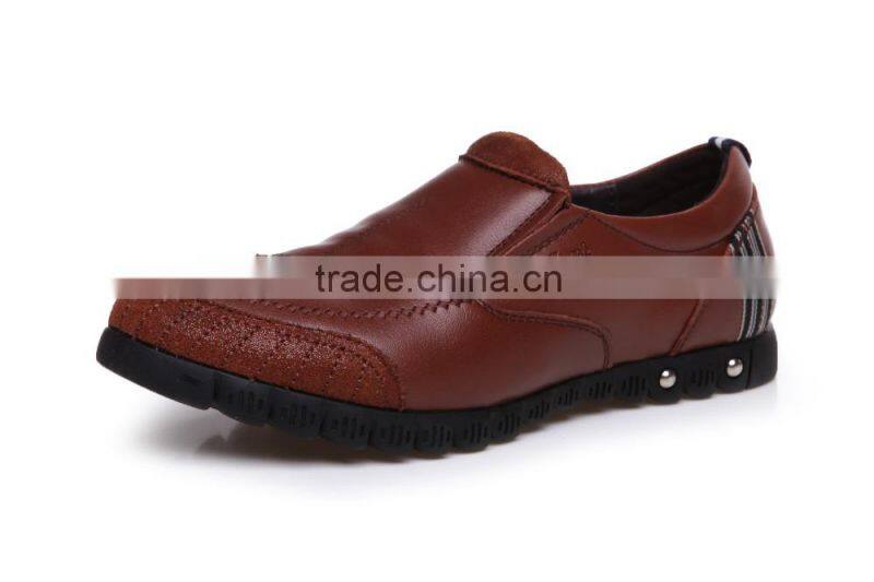 Comfortable Men's Genuine Leather Slip-On Loafers Sports Shoes
