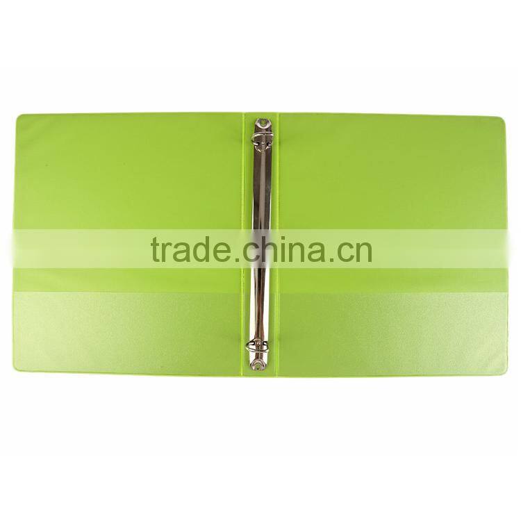 2016 Top Selling Double Sides Leather PP Expandable 3 Ring File Folder Colorful For Interview
