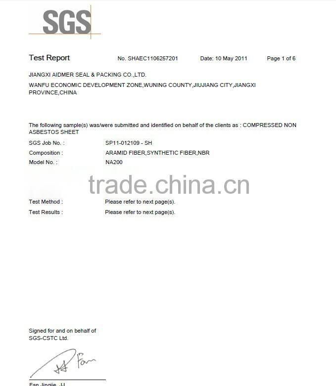 jointing Sheet caf sheet