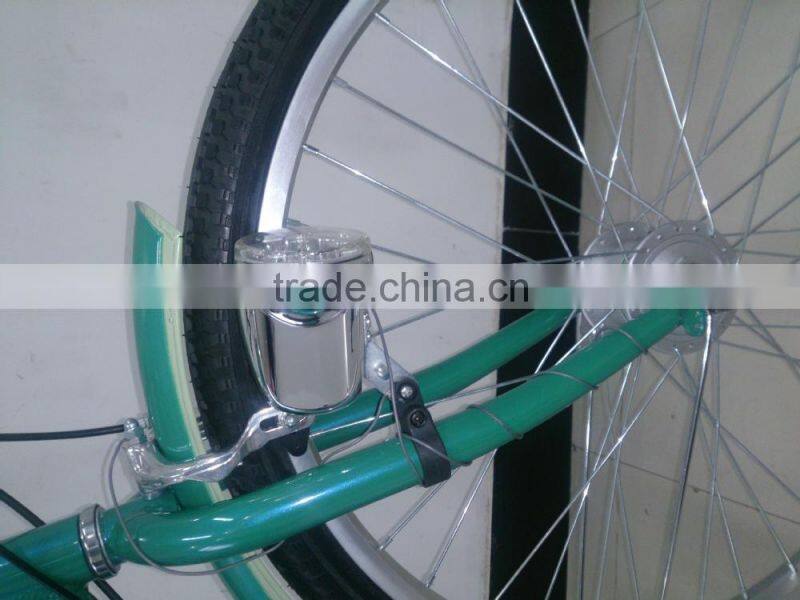cheap holland style vintage bicycle with dynamo-powered lamp city bike for women