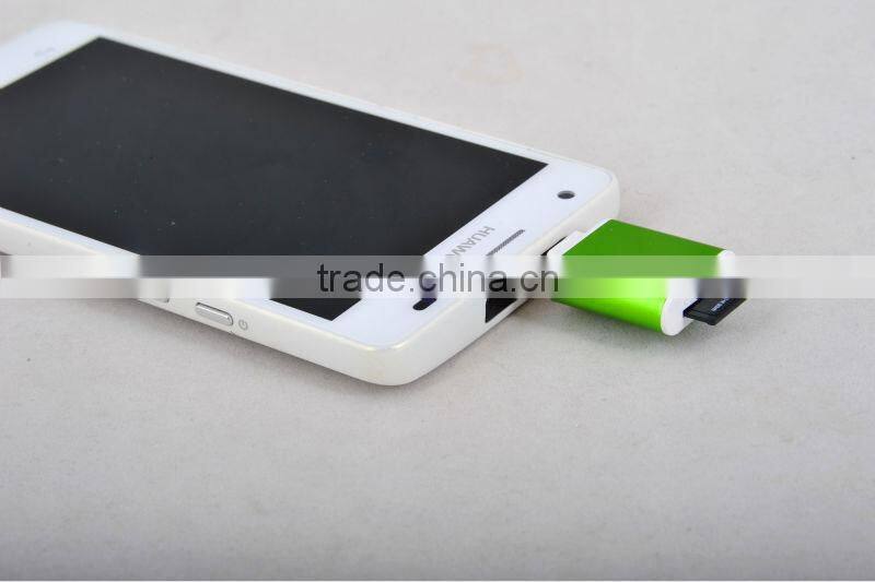 OTG TF/SD card reader Smartphone/ Computer 2 in 1 USB reader USB A to Micro USB