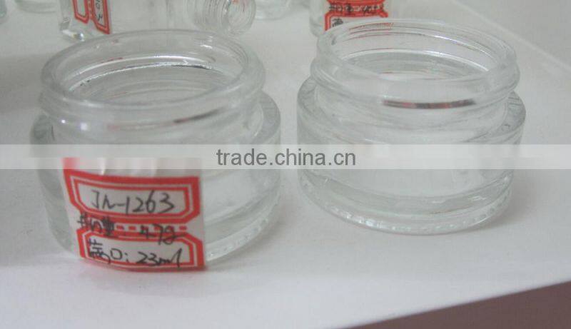 glass cosmetic jar, glass jar for cosmetic packaging