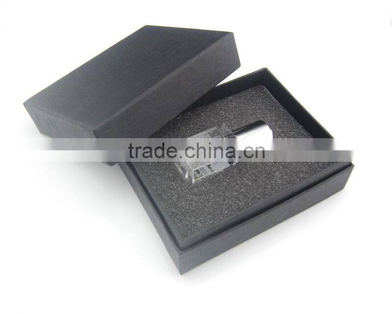 3D Laser Engraved Logo Usb Flash Drive Usb 2.0 Flash Drive Memory Stick Crystal Pen Drive