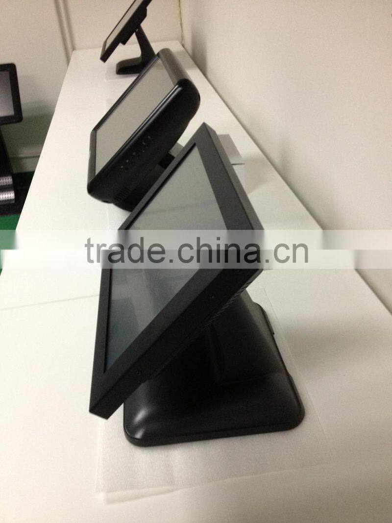 Metal house and metal base 17" pos touch system shenzhen factory