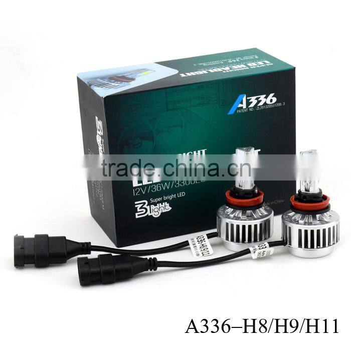 new style H8/H9/H11 car bulb car auto headlamp 36W CE ROHS 3 years warranty
