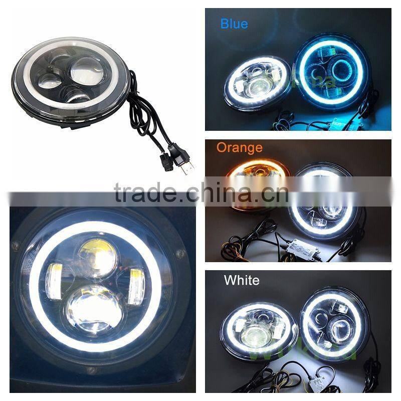 WEIKEN 7 inch Led Headlight/Round Harley Led Headlight/Motorcycle Headlights