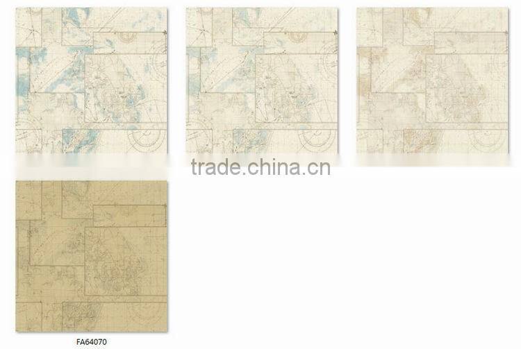 free samples printing plastic wallpaper, mediterranean geographic wall mural for kids , sophisticated wall decal wholesale