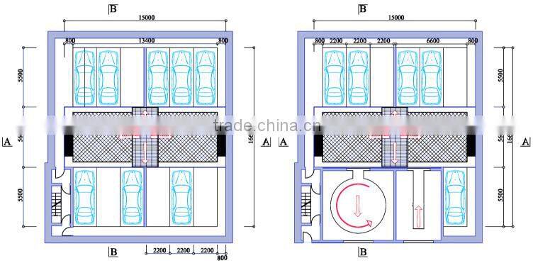 Vertical lifting mechanical car parking system sliding type/parking solution