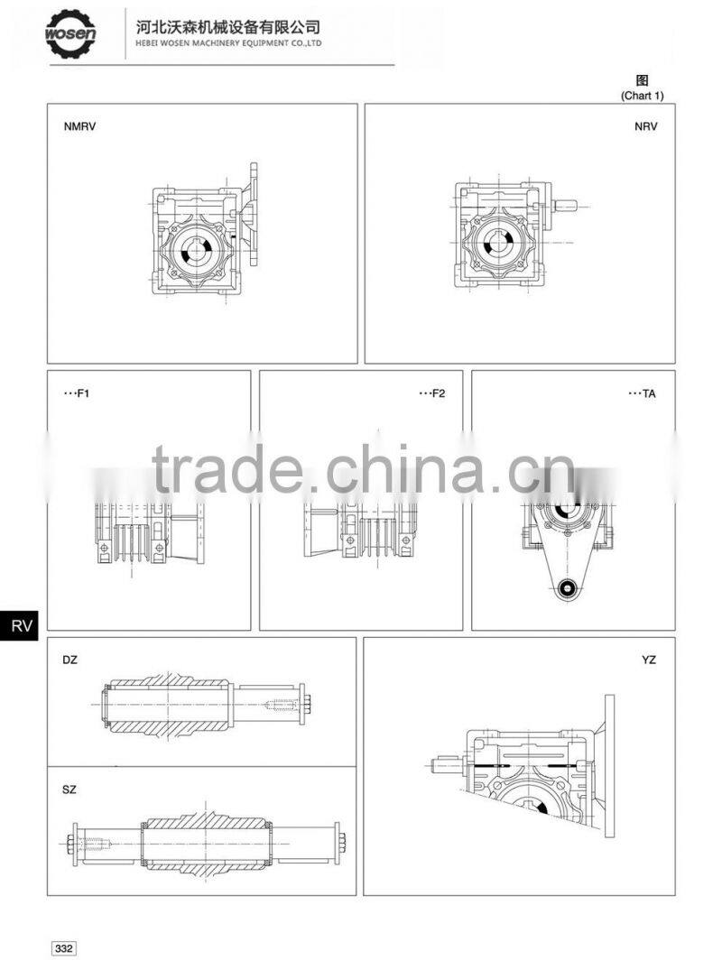 1:100 ratio speed reductor Aluminum alloy worm gear motor