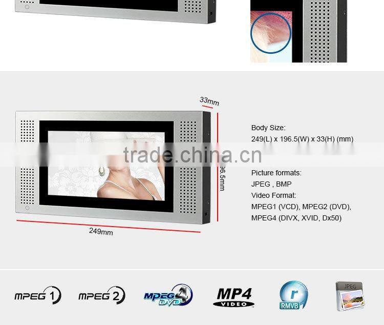 FlintStone 10 inch LCD video player , promotional advertising monitor, advertising monitor used in train