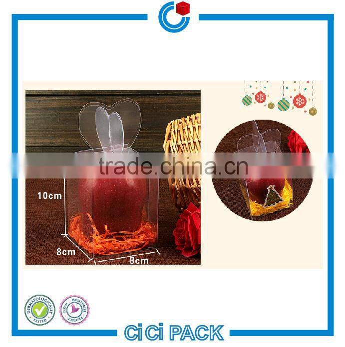 2016 Halloween promotional hexagonal gift box transparent PVC/PP/PET plastic packing box