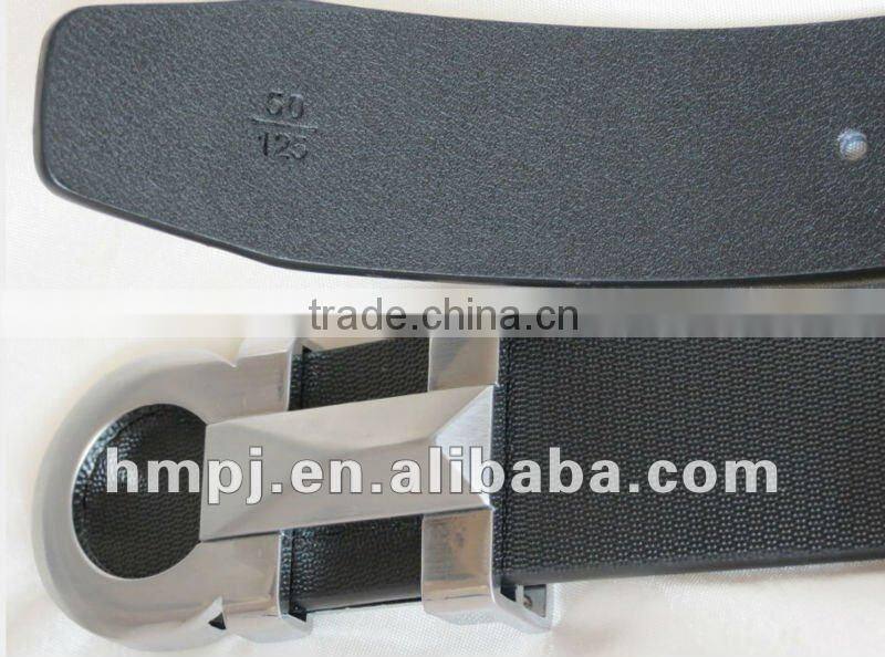 cheap pu leather belt with special buckle