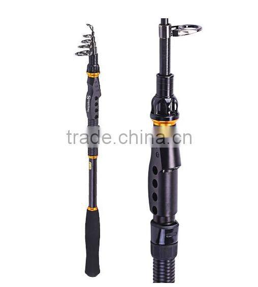 Spinning Telescopic Fishing Rod Graphite Carbon Fiber Travel Portable Super Hard Fishing Pole for Boat Saltwater and Freshwater