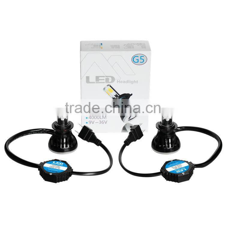 High quality 80w 8000lm H7 6000k LED headlight 12v car upgrade conversion bulbs kit white