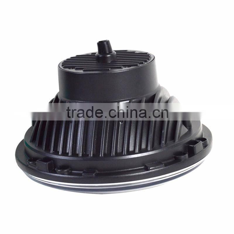 7" Motorcycle 30w H4 Hi/Low LED Headlight W/ Amber LED turn Signal Lamp Fits Harley Jeep JK CG125 Cafe Racer Bobber