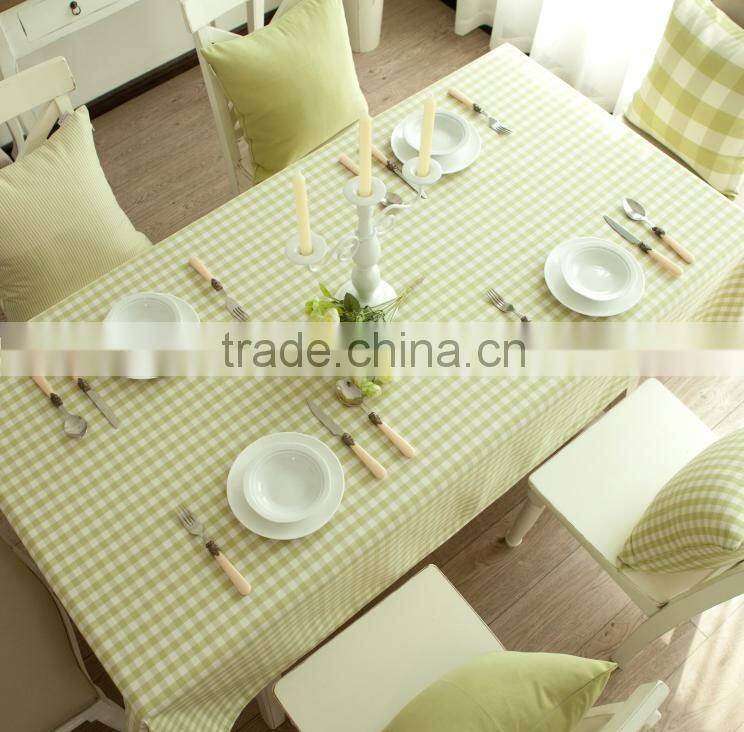 Eco-friendly printed mini check in different colors cotton table cloth ,Printed Table Cloth