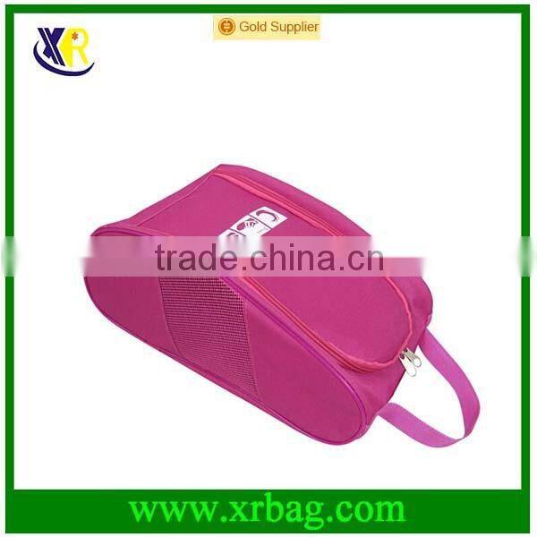 custom reusable portable shoe carrier bag with zipper
