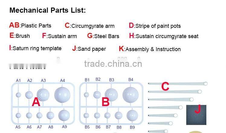 Hot selling toy solar system planetarium DIY painting for kids