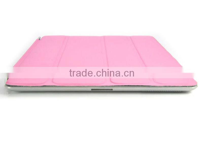 For iPad Case(leather smart cover, with strong magnetic, wake sleep function)