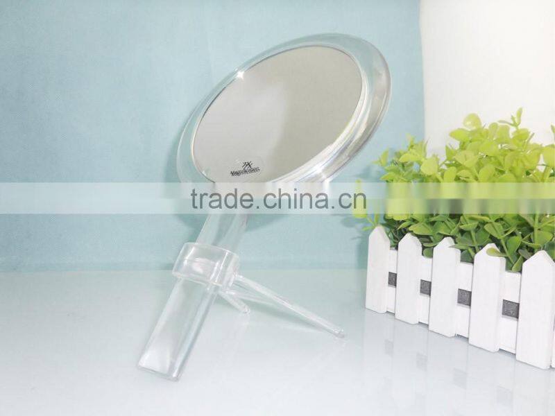 Handheld Mirror Plastic Double sided makeup mirror
