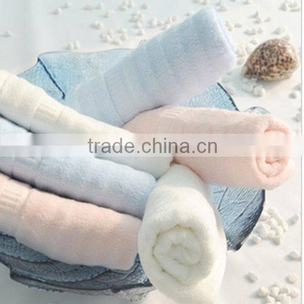 100% bamboo solid color dobby terry hotel towel