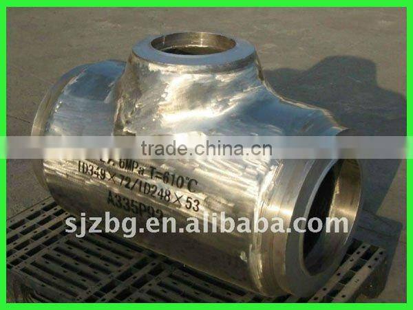 High Pressure ASTM A860 WPHY52 pipe Tee fitting
