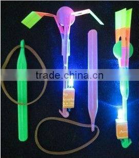 Led light up arrow helicopter night flyer