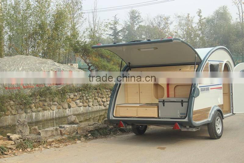 Teardrop outdoor travel camping trailer