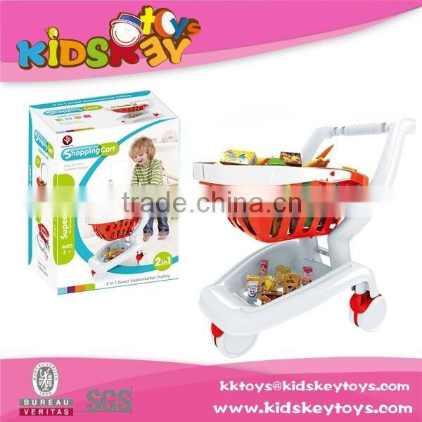 Hot sale supermarket shopping trolley shopping toy kids pretend play