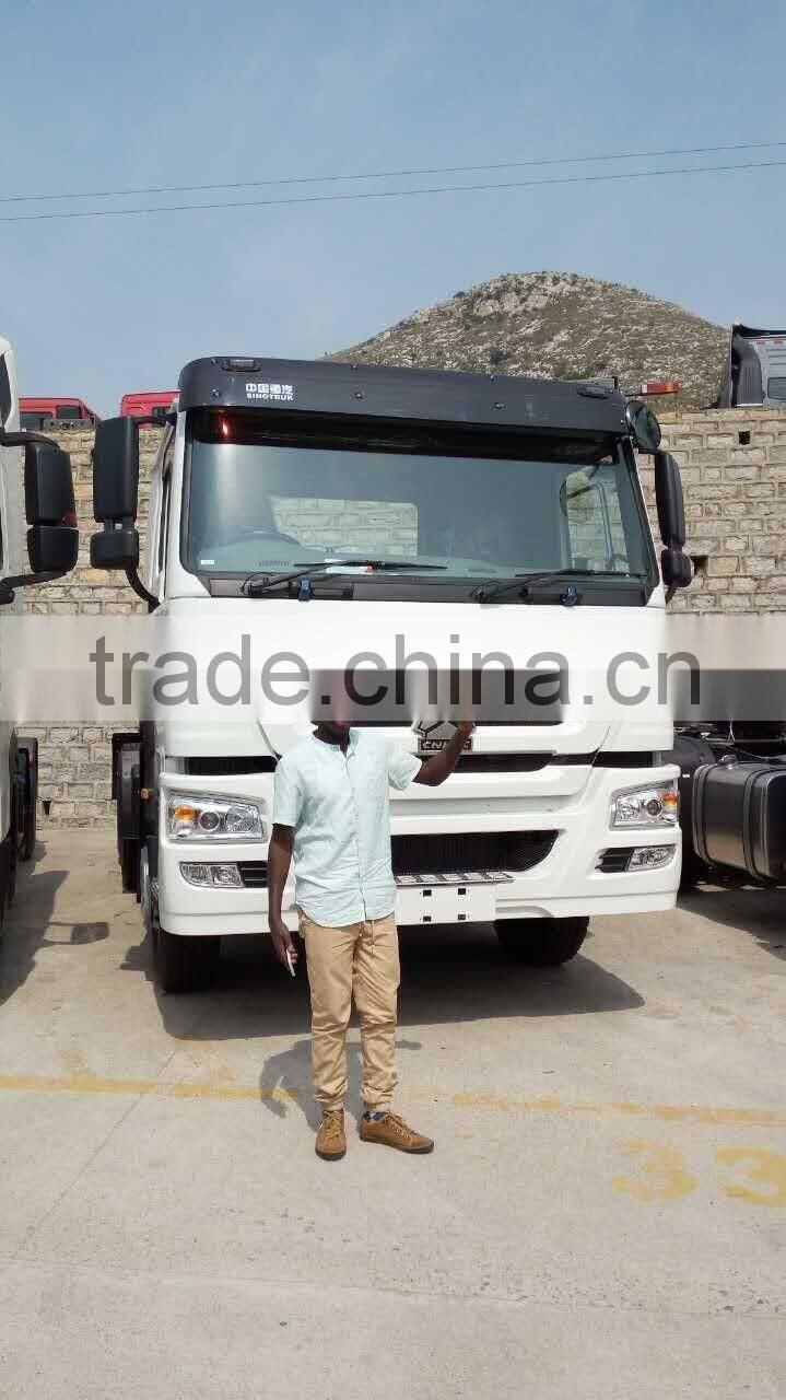 2016 hot sale howo tractor truck made in China,371hp howo 6x4 tractor truck Sinotruk for sale