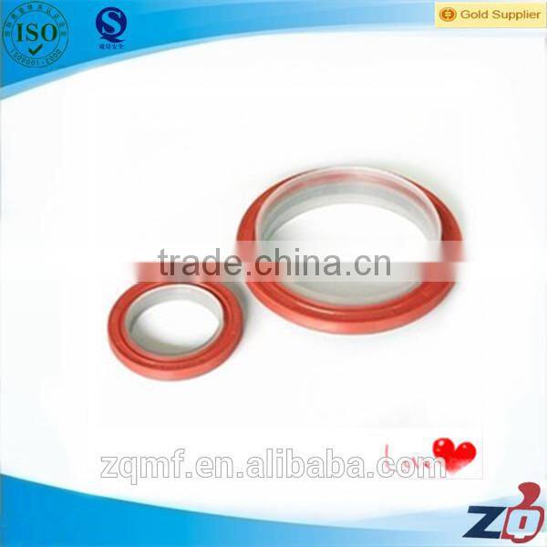 Double jacket graphite gasket with tanged tinplate inserted