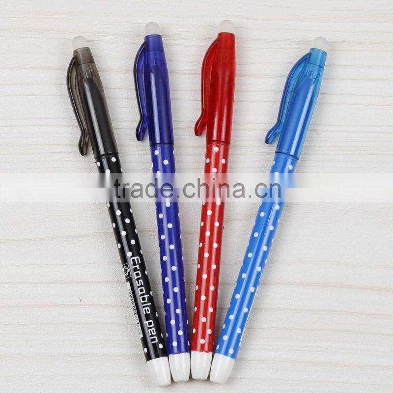promotional stationery high quality erasable gel ink refill pen for students or office use TC-9008