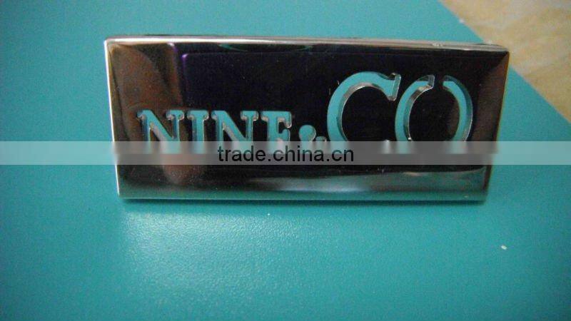 3D custom rivet logo