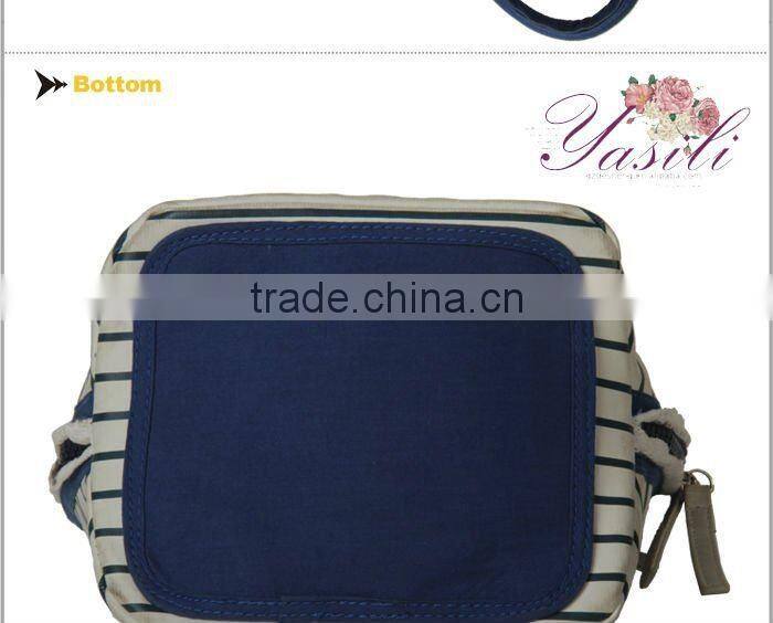 2013 best sell striped canvas handbag