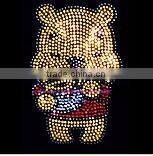 cute cartoon design strass hotfix motif for clothing