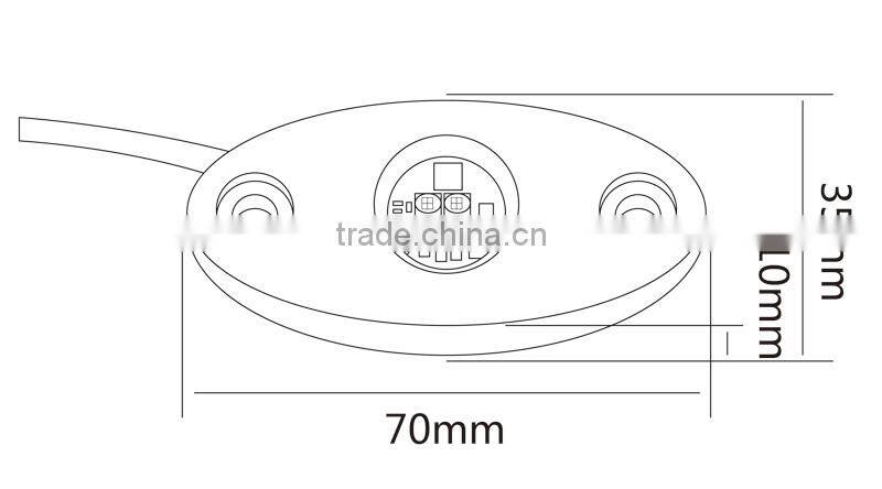 2016 car accessories Outdoor led floor light marine IP67 12V waterproofled deck light for boat truck car led rock light