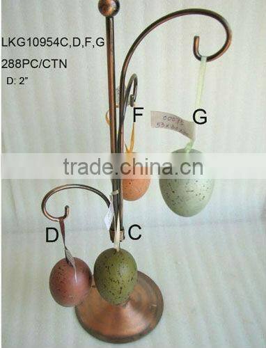 2014 Hot Sale Artificial Polyster 2" Egg Ornament For Christmas And Home Decoration