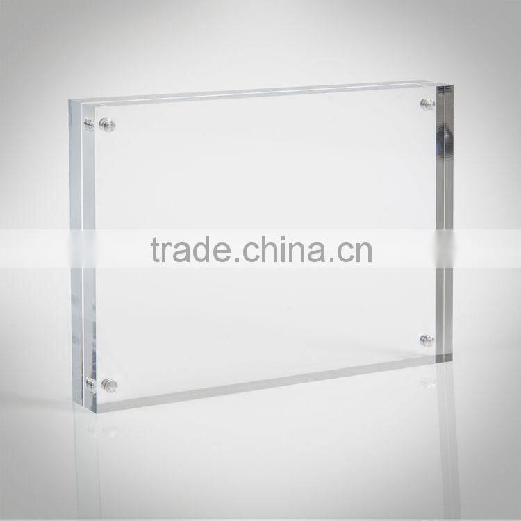 Acrylic block frame, acrylic pictures frame wholesale, acrylic 2 sided picture frame