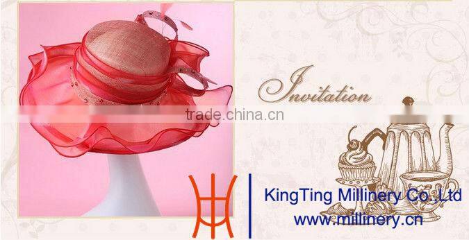Wholesales Fashion Trendy Millinery Organza Hats