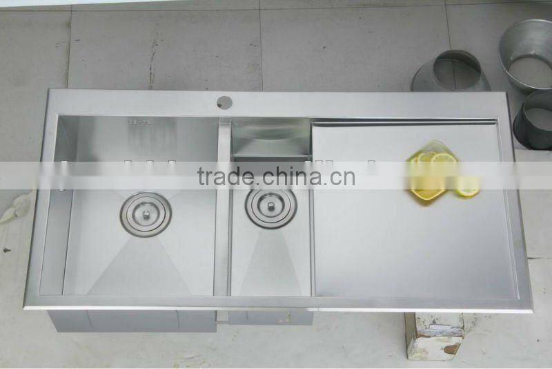 cUPC stainless steel handmade kitchen sink 2955A