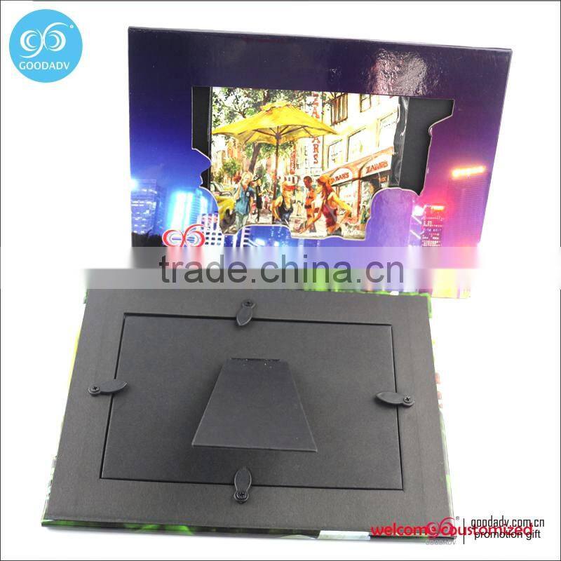 2016 New products promotion souvenir cardboard picture frame/stand paper photo frame