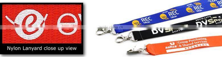 Fashion smoothly custom cheap nylon keychain holder lanyard made in china