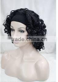 Best Quality on line trading braided style ombre tights Instock all synthetic Color Kinky Curly Headband Wigs