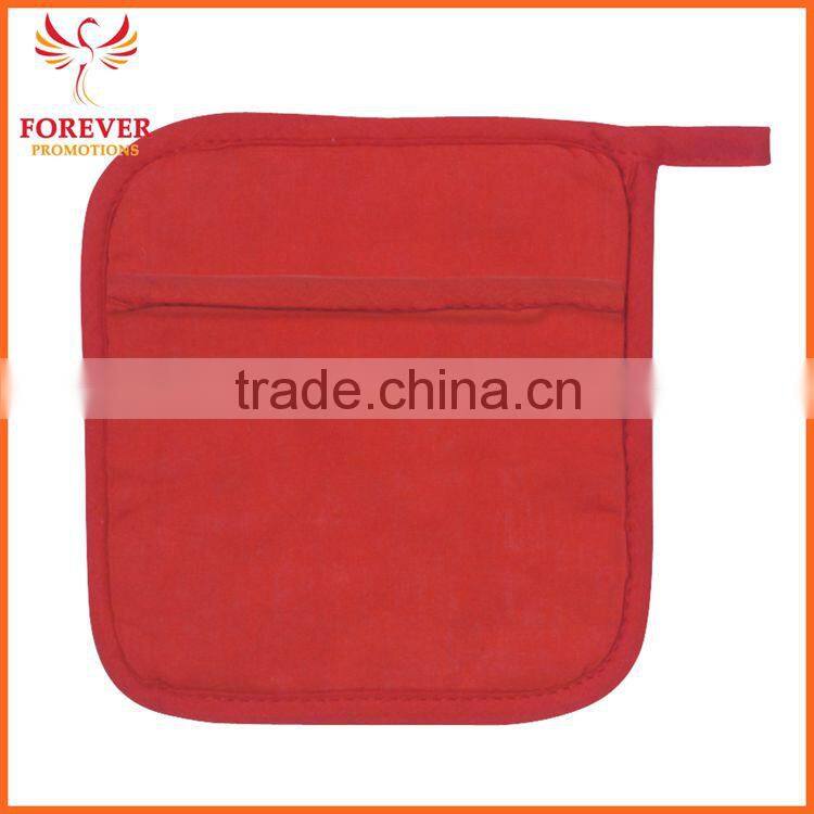 New Design Hot Selling Custom Logo Print Quilted Canvas Pot Holder