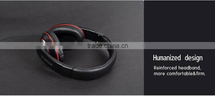 ULDUM High quality stereo over ear wired headphone
