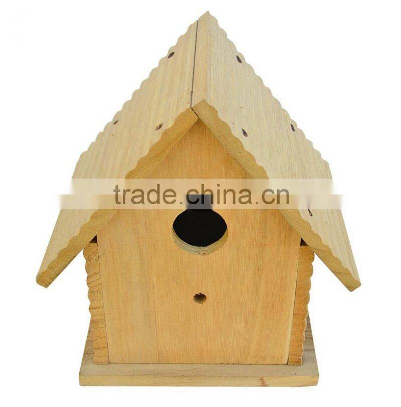 Handmade small wooden bird house