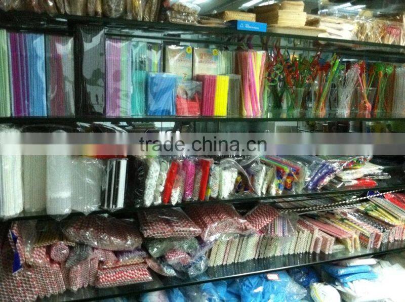 plastic straw with different colors Disposable drinking straws