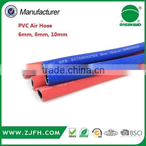 pvc welding hose , gas cutting hose,bule and red color ,high preuusre hose for gas and air