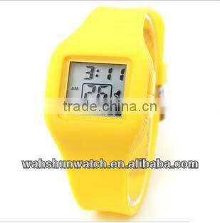 Rhinestone Silicone Geneva alarm Watches Men.