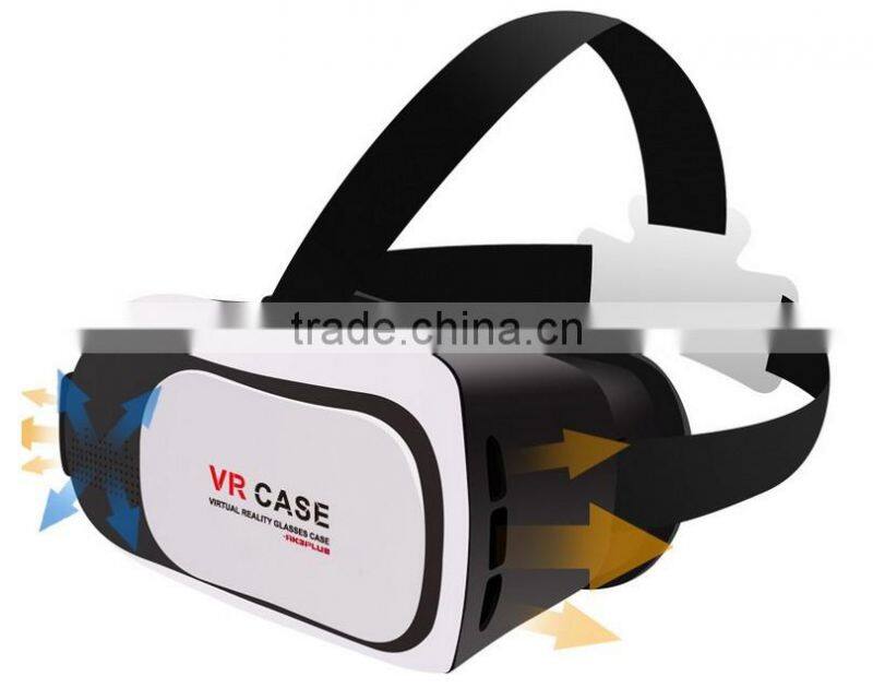 2016 new VR BOX Virtual reality 3D glasses for 3.5 - 6.0 inch Smartphone 3D glasses +Game controllers
